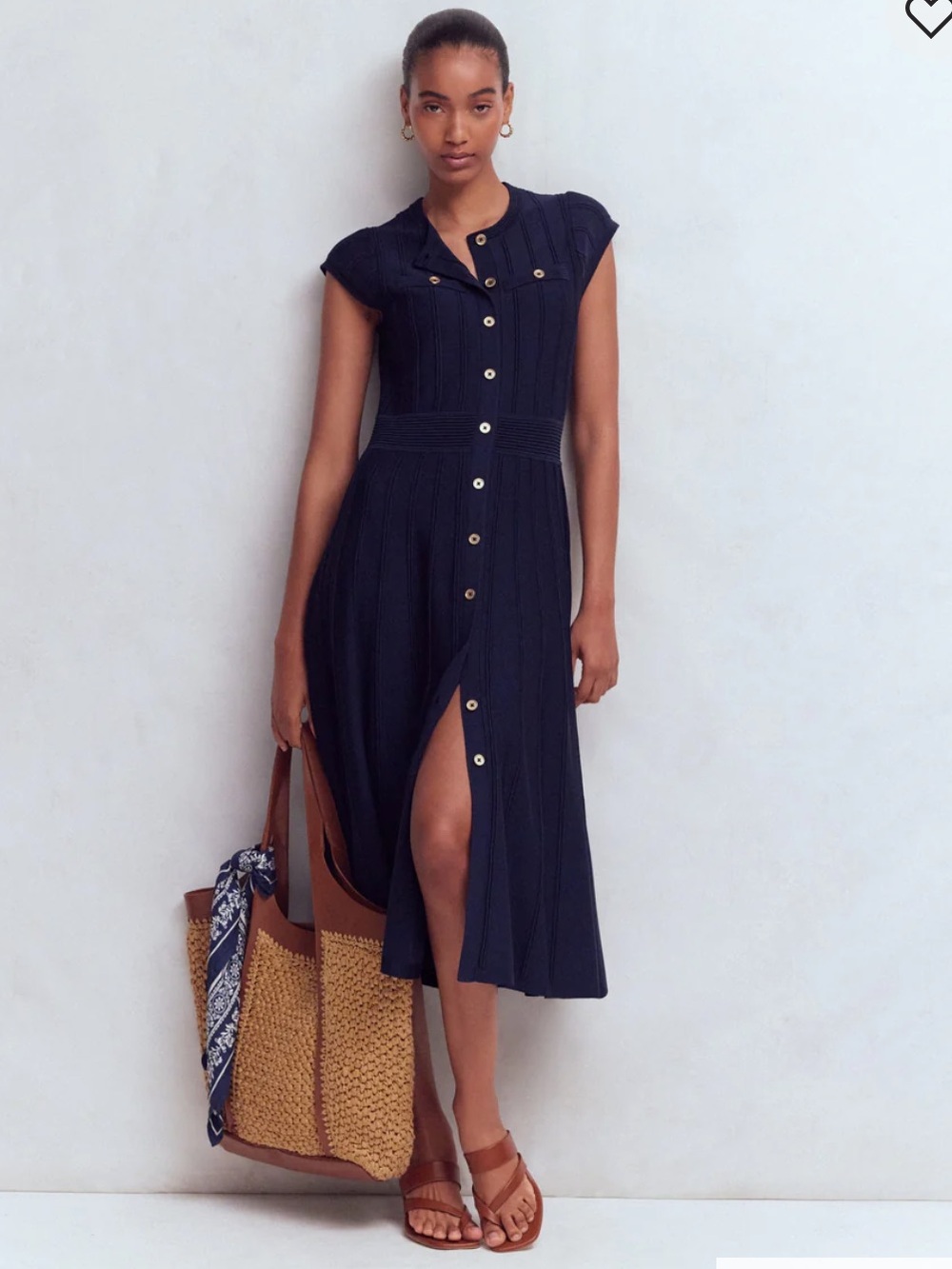 BODEN Cap Sleeve Knitted Dress